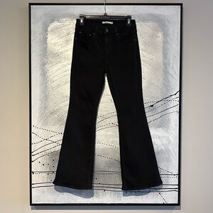 Levi's 726 High Rise Flare Women’s Jeans Size 27 Black
